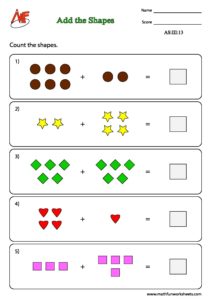 easy addition worksheets to 10