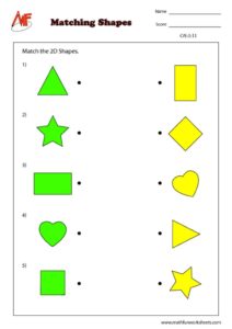 2D shapes Worksheet