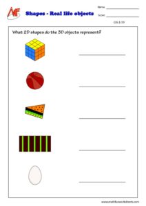 2D shapes Worksheet