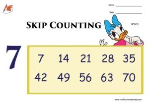 Skip Counting Worksheet