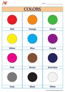 simple color chart for kids