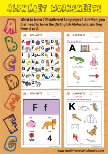 alphabets chart coloring and missing letters math fun worksheets