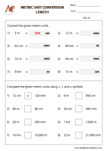 Length – Metric and Customary Units