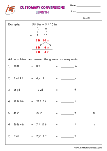 Length – Metric and Customary Units