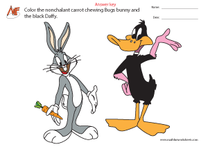 Bunny & Daffy Coloring