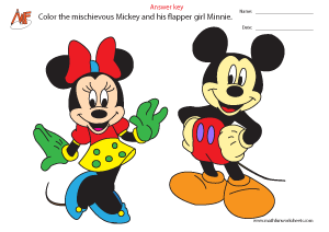 Micky & Minnie Coloring