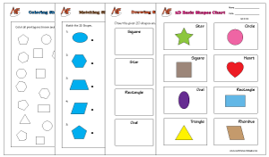 Shapes Worksheets