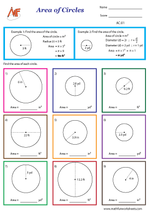 Area of Circles