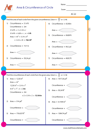 Area of Circles