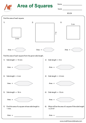 Area of Squares