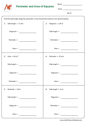 Area of Squares