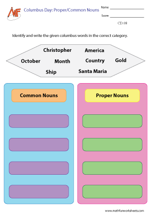 Columbus Day Worksheets