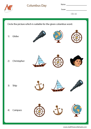 Columbus Day Worksheets