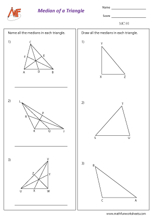 Medians and Centroid of a triangle