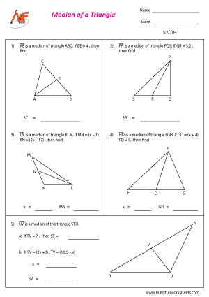 Medians and Centroid of a triangle