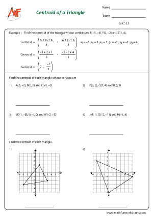 Medians and Centroid of a triangle