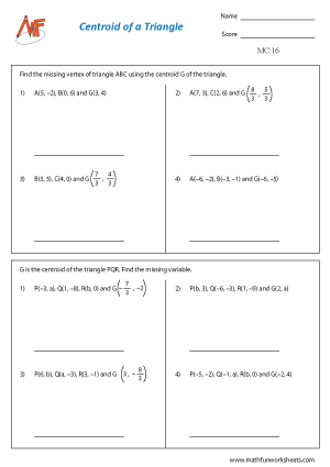 Medians and Centroid of a triangle