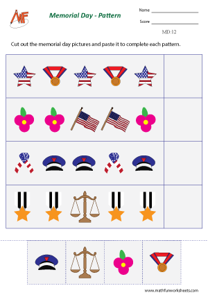 Memorial Day Worksheets