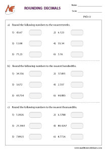 Place Value For Decimals