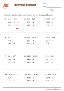 Place Value For Decimals