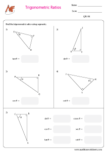 Trigonometric Ratio Worksheets