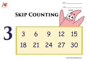 Skip Counting Worksheets