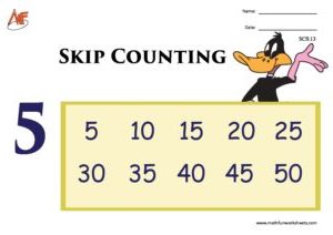 Skip Counting Worksheets