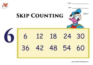 Skip Counting Worksheets