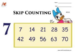 Skip Counting Worksheets