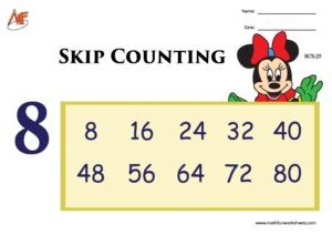 Skip Counting Worksheets