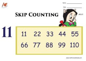 Skip Counting Worksheets