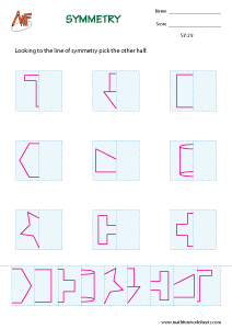 Symmetry Worksheets