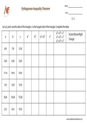 Triangle Inequality Theorem