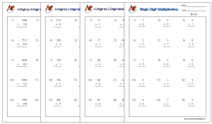 NUMBER MULTIPLICATION - VERTICAL