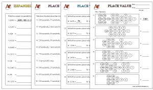 Place Value Worksheets