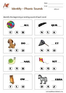 Phonics Worksheets