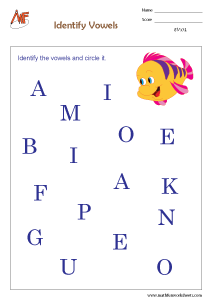 Vowels Worksheets