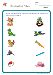 Rhyming Words Worksheets