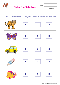 Syllables Worksheets