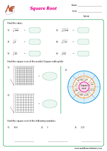 Square and Cube Root Worksheets Math Fun Worksheets