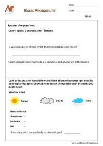 Probability Worksheets - Math Fun Worksheets