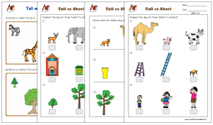 Learning Tall and Short, Easy to learn Comparison for Kids, छोटा /  लम्बा